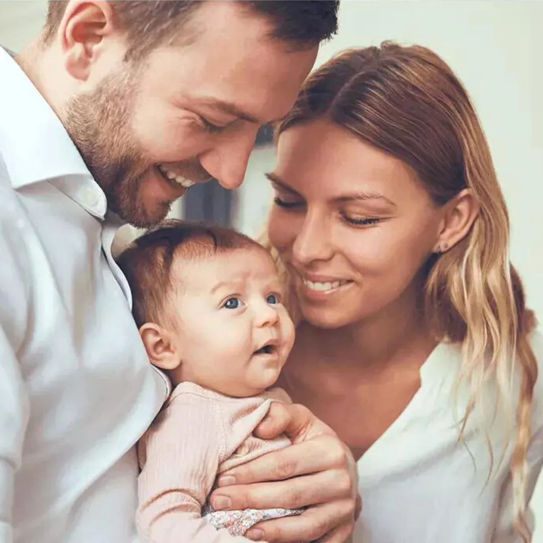 couple with baby