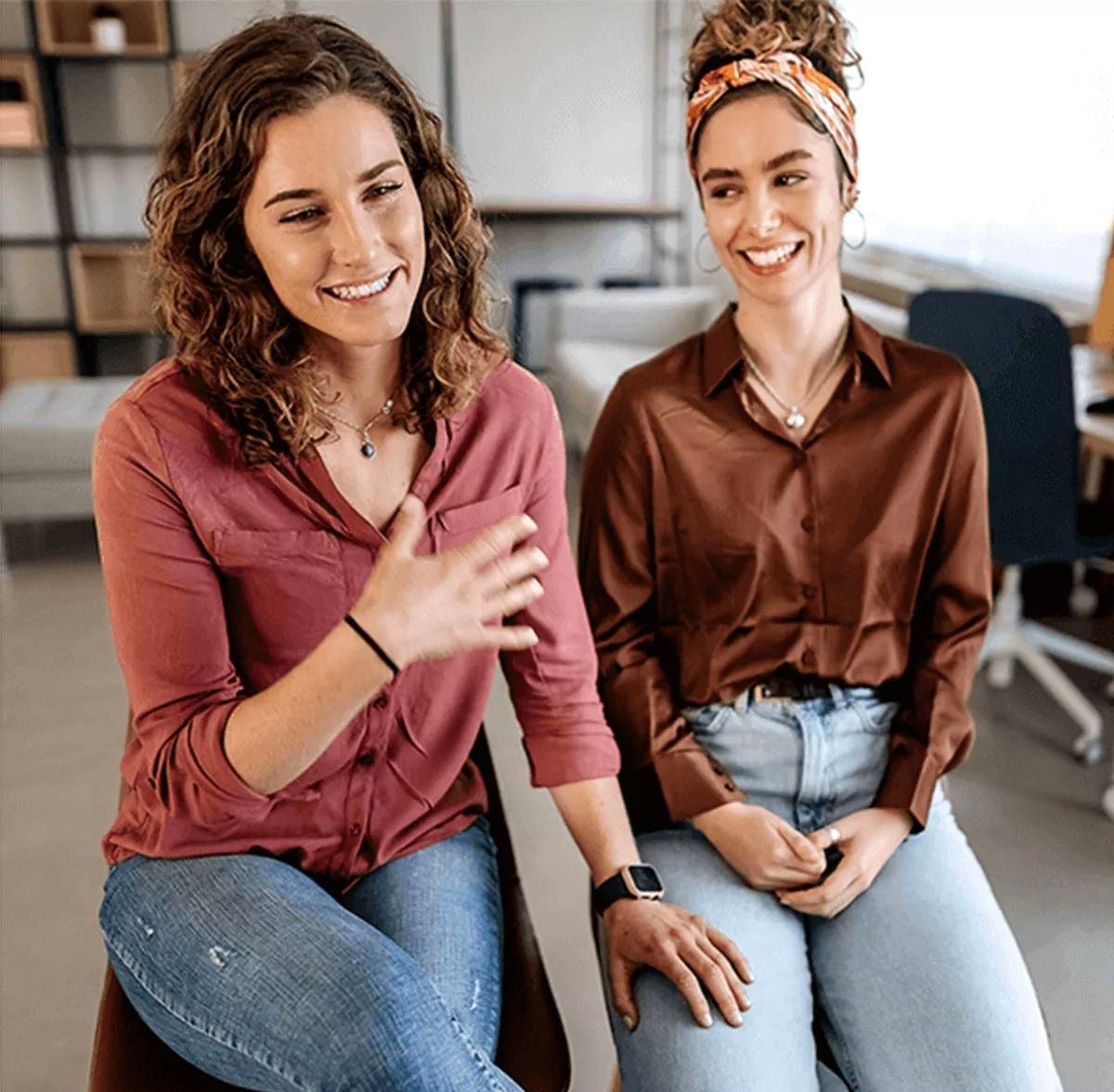 Two women getting fertility counselling at TFP Fertility