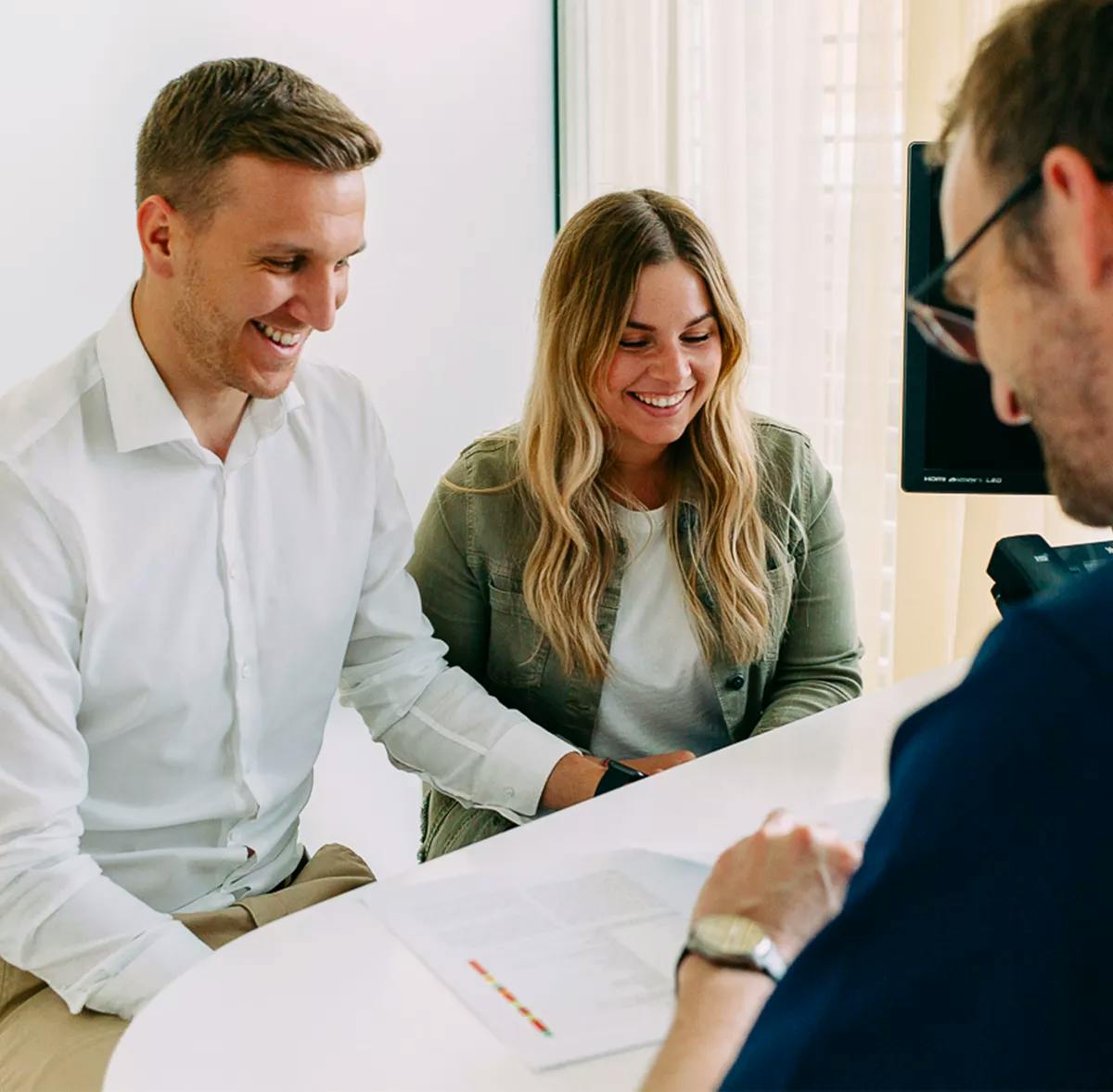 A couple getting a consultation with a TFP expert