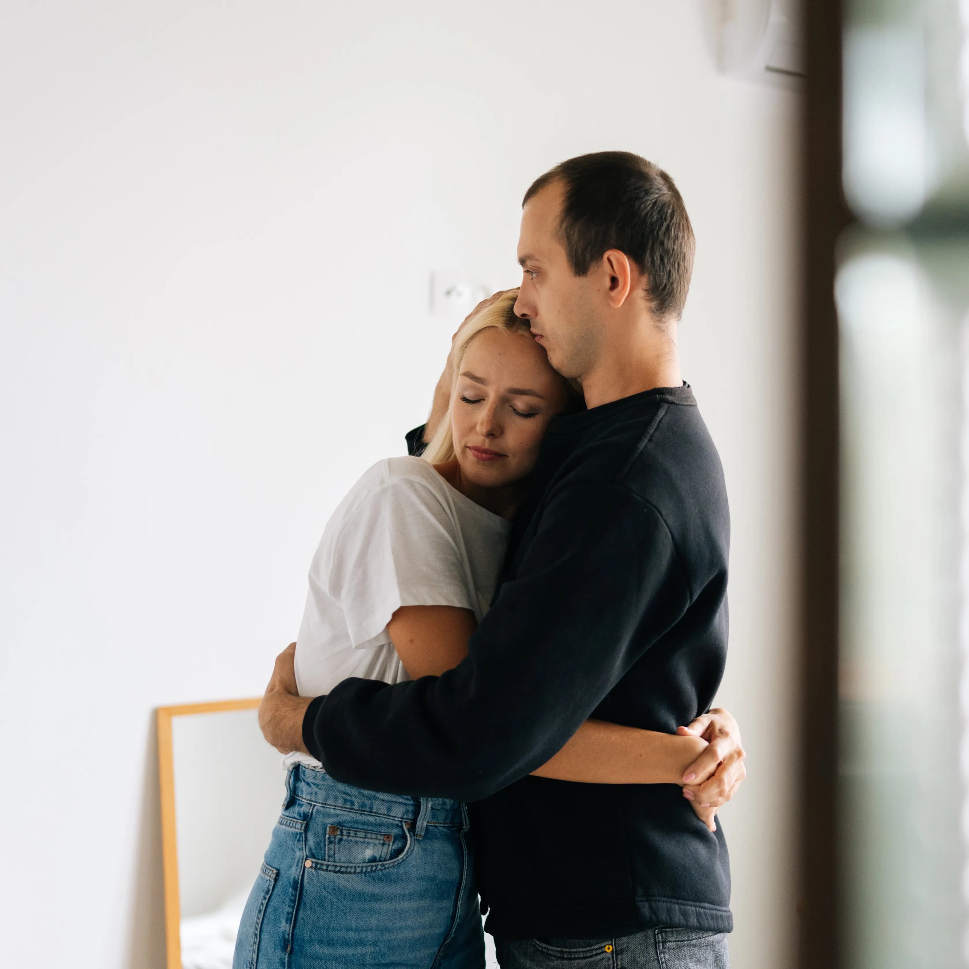 A couple struggling with infertility