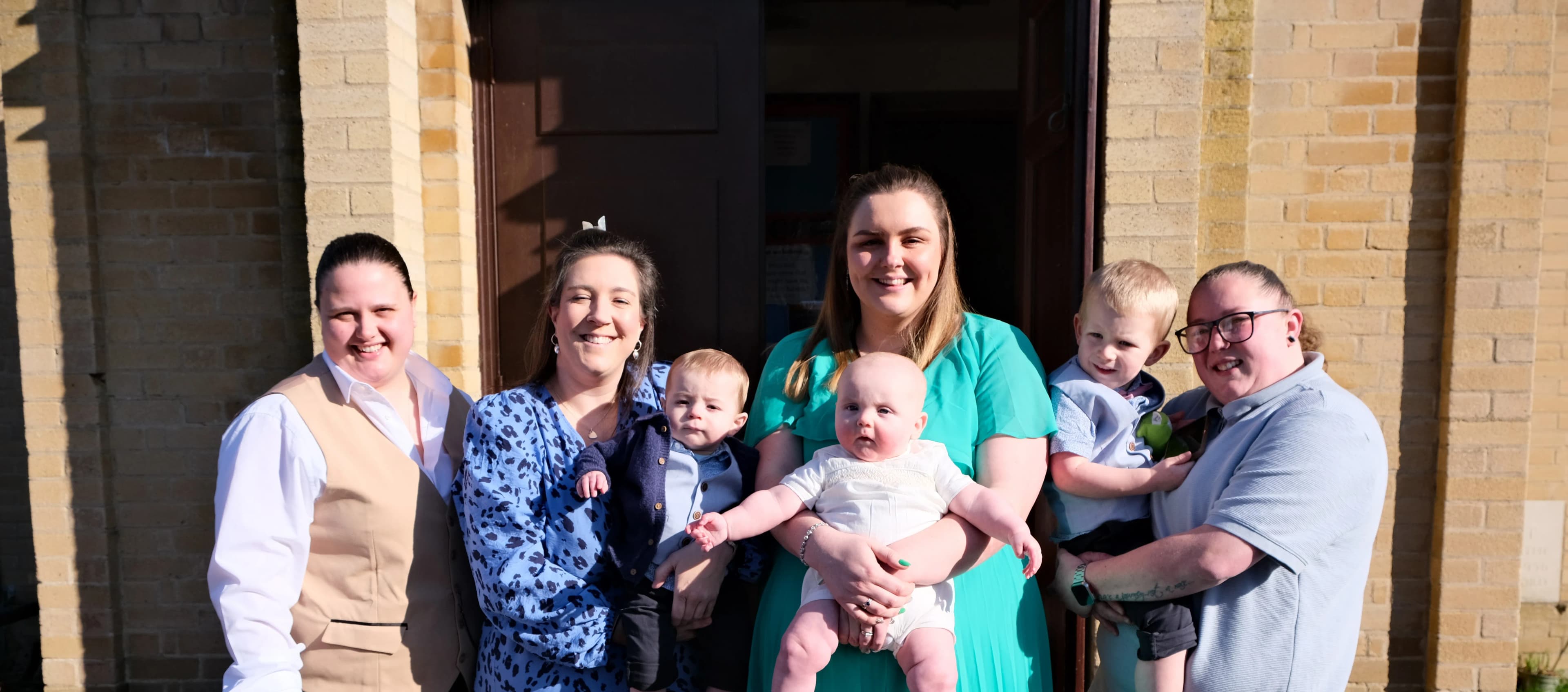 Group photo with the babies